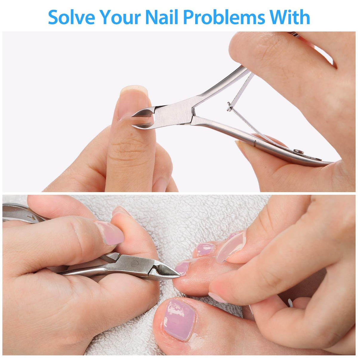 ProClip – Nagelriemknipper in gebruik voor het verwijderen van nagelriemen en velletjes.