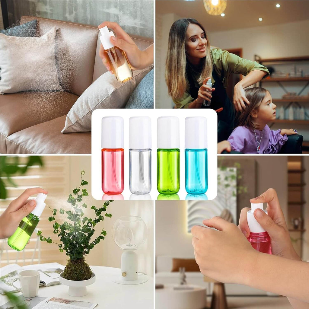 TravelMist – Navulbare Mini Sprayflesjes in verschillende kleuren voor parfum, gezichtsmist en meer.