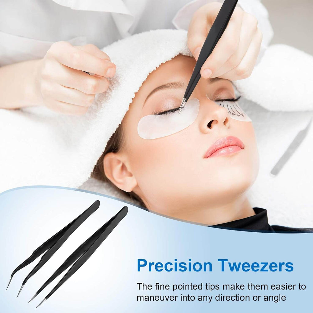 Precisie Pincet Set – Recht & Gebogen Tip