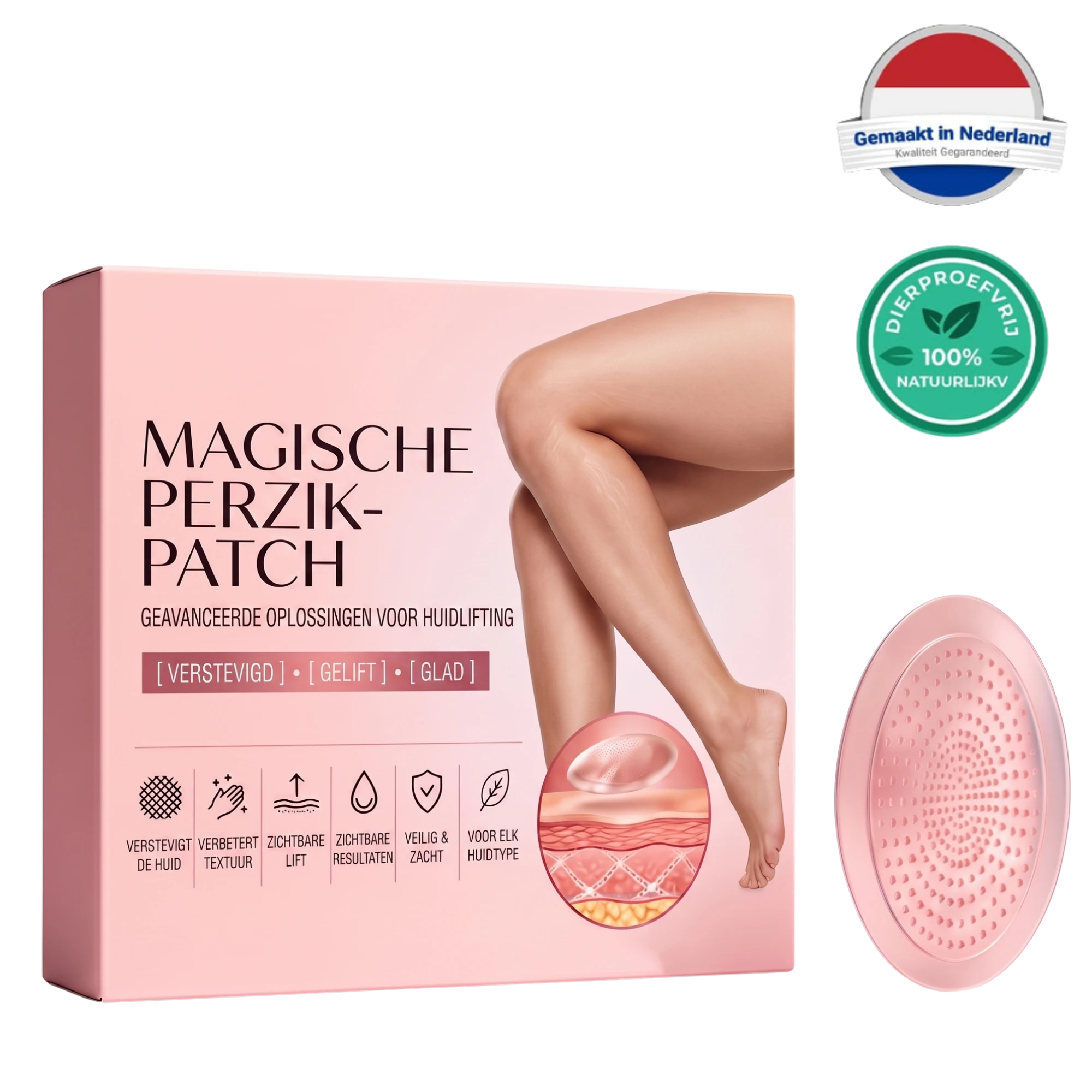 Premium Magische Perzik-Patch