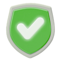 Discrete Verpakking approval shield symbol indicating privacy and confidentiality.