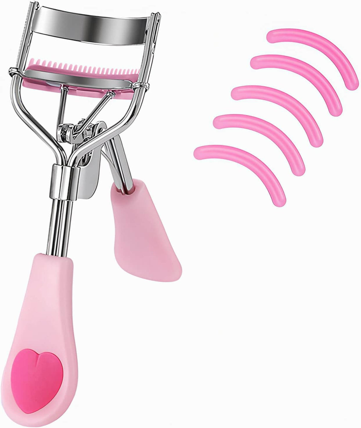 LashPro – Roestvrijstalen Wimperkruller met roestvrijstalen frame en zachte siliconen pads
