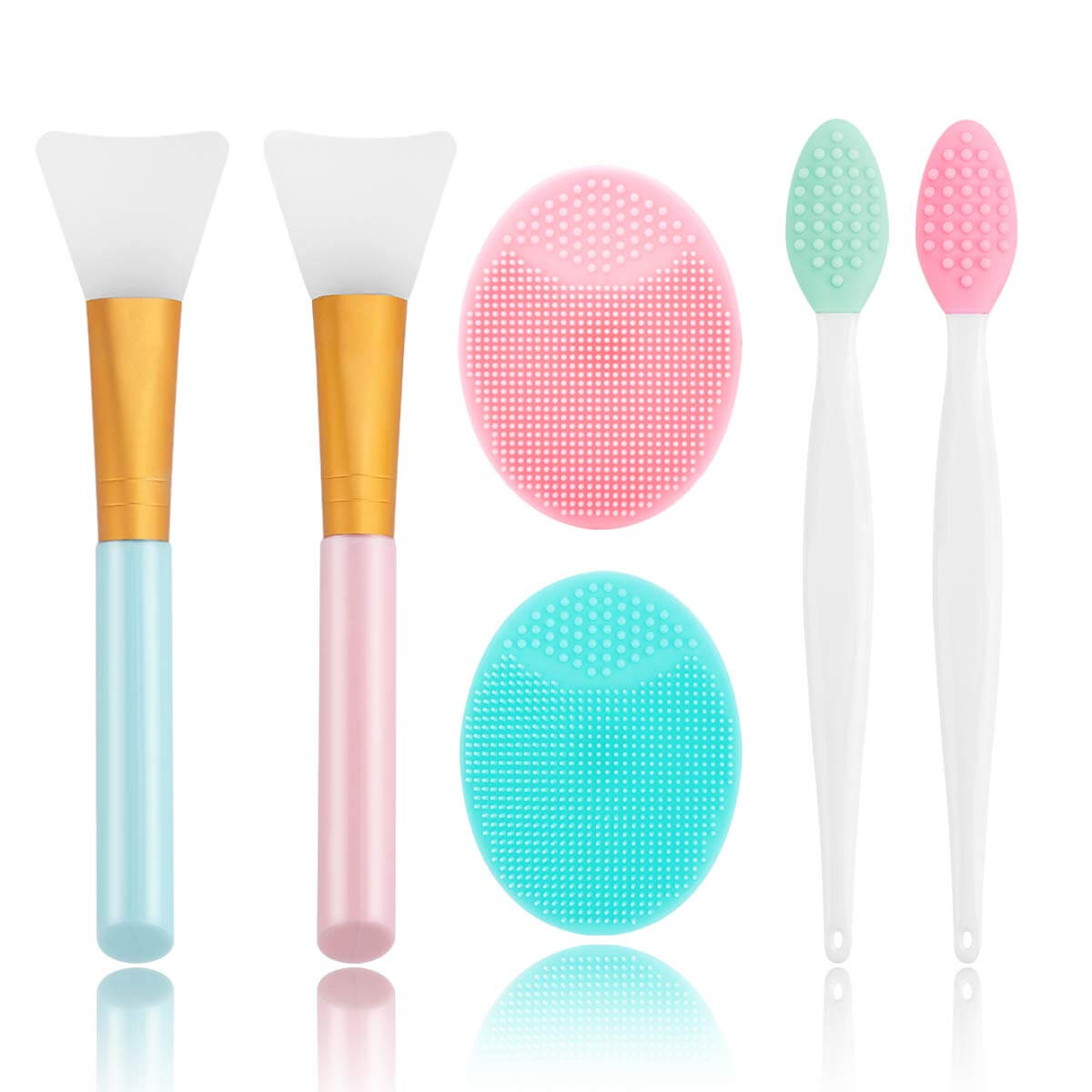 Silicone Face Brush – Exfoliërende Reiniging, zachte siliconen borstelset voor effectieve huidreiniging.